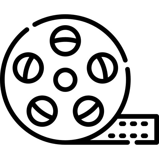 Film reel miscellaneous cinema technology icon