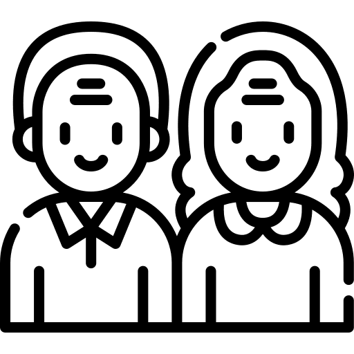 Grandparents people family grandparents icon