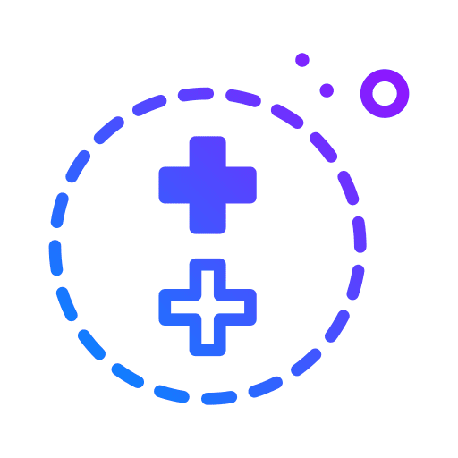 Plus shapes and symbols plus circle icon