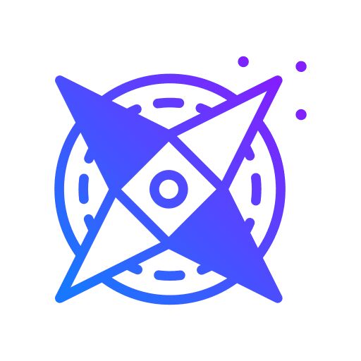 Compass arrows directional compass icon