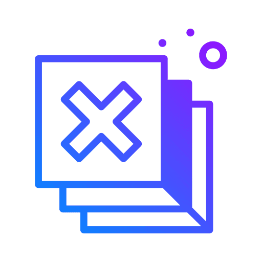 Delete delete cancel letter icon