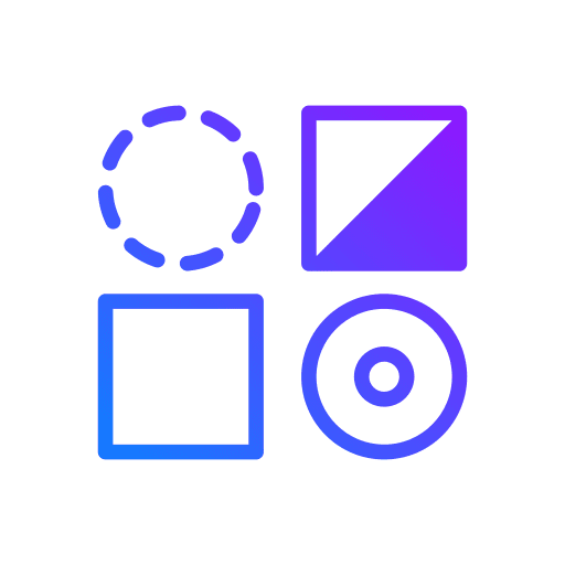 Shapes circle shapes and symbols separation icon
