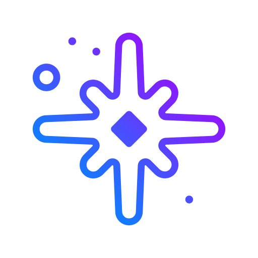 Star decoration shine star icon