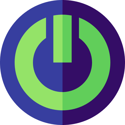 Power button power shutdown multimedia icon