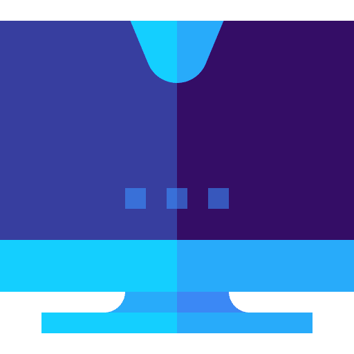 Desktop computer ui monitor icon