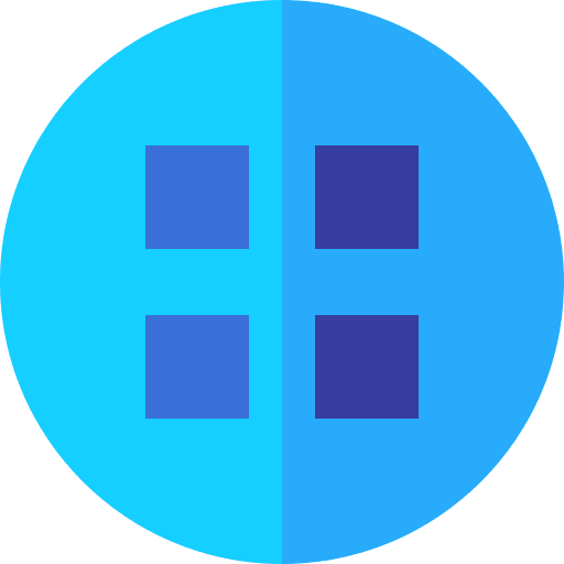 Menu menu setup circular icon