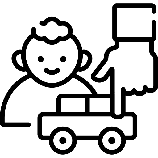 Play with child baby family people icon