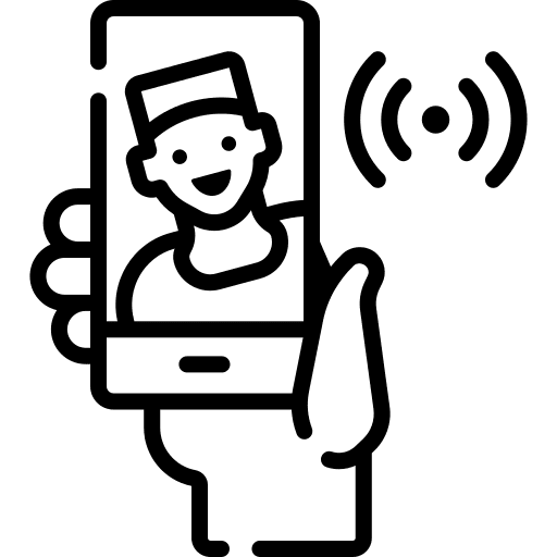 Blogging education knowledge smartphone icon