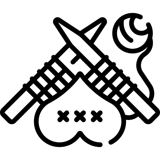 Knitting art and design textile crochet icon