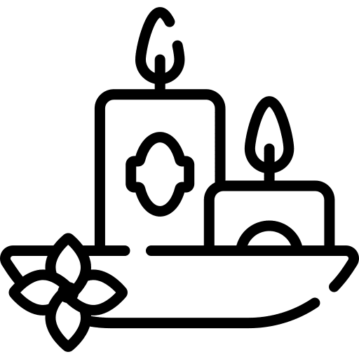 Meditation meditation candles hobbies and free time icon