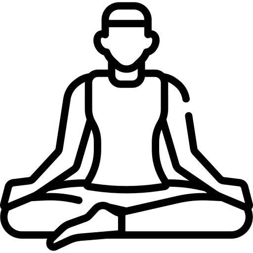 Yoga pose excercise fitness icon