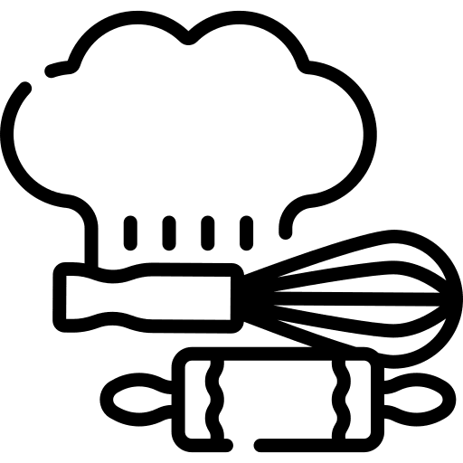 Baking baking rolling pin kitchenware icon