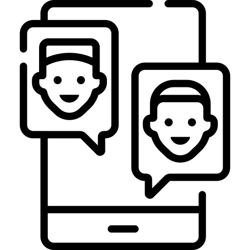 Chat communications friends chat icon