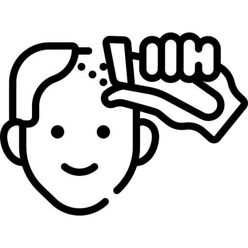 Haircut user tools and utensils people icon