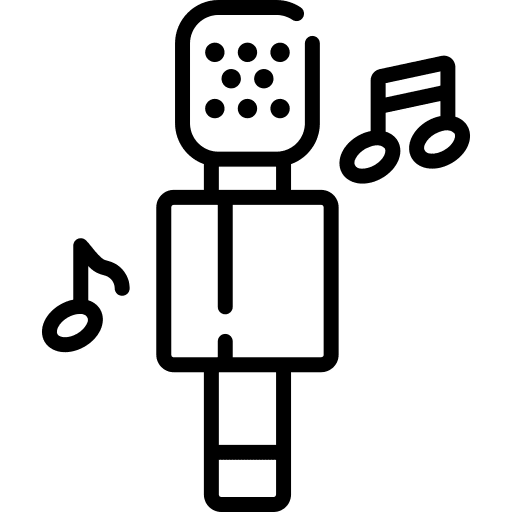 Karaoke singer music karaoke icon