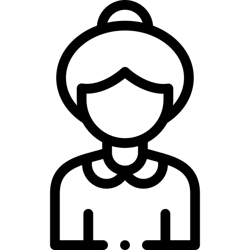 Grandmother people elderly old woman icon