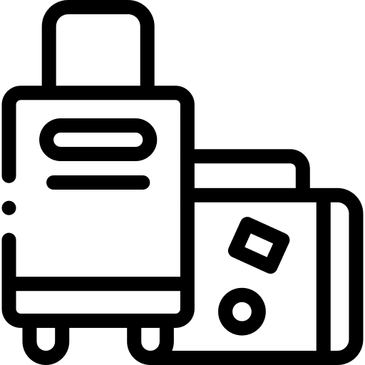 Travel case holidays travel luggage travel case icon