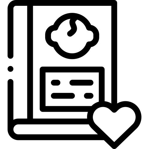 Baby guide kid and baby education icon