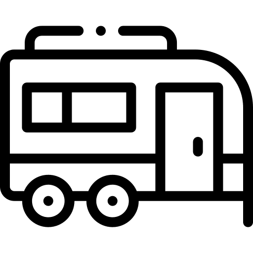 Caravan recreational vehicle caravan vehicle icon
