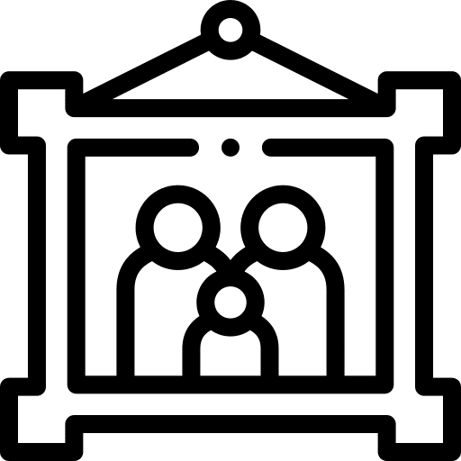 Family people picture photo frame icon