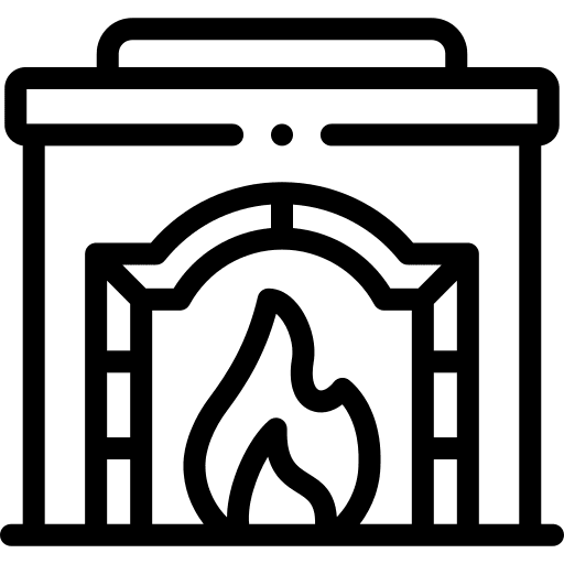 Fireplace fireplace people furniture and household icon