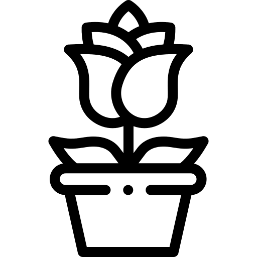 Flower pot flower pot farming and gardening plant pot icon