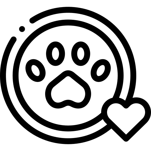 Footprint dog footprint animals icon