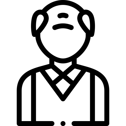 Grandfather people grandpa elderly icon