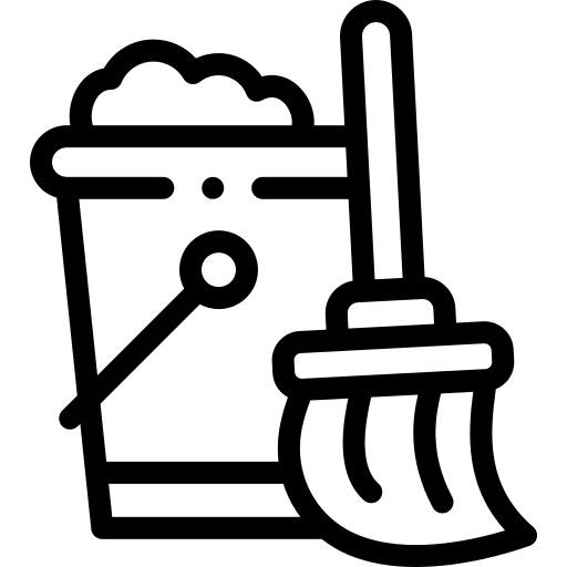 Housekeeping bucket household clean icon