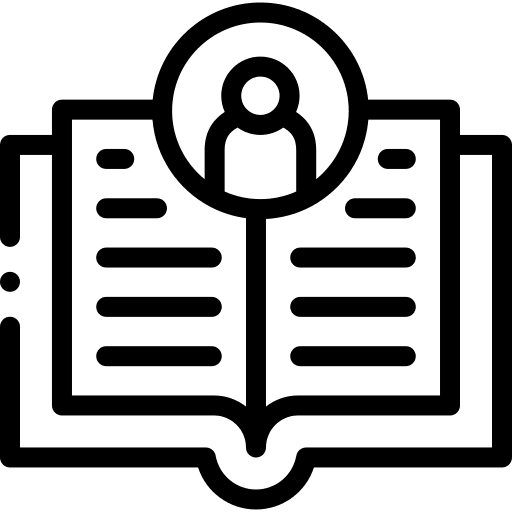 Book reading literature education icon