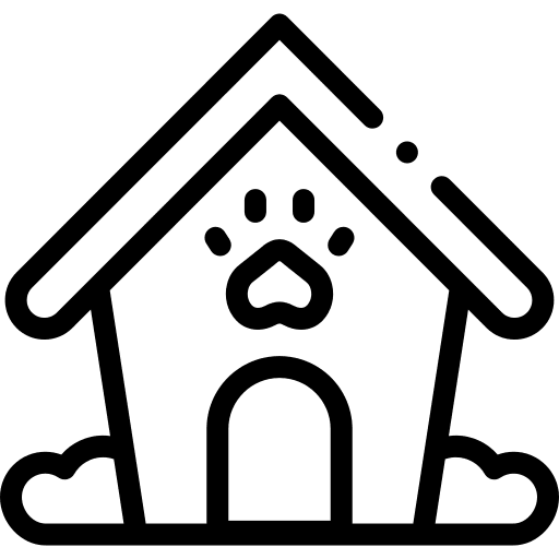 Pet animal shelter pet animal icon