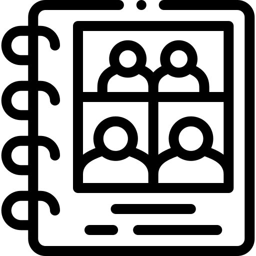 Photo album picture album art and design icon