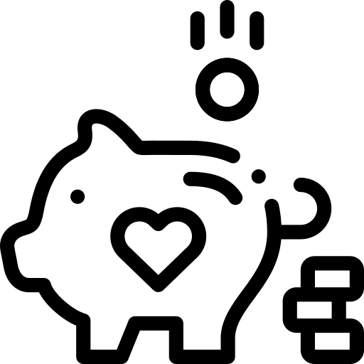 Save money money piggy bank coin icon