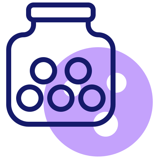 Cookie jar bakery food and restaurant jar icon