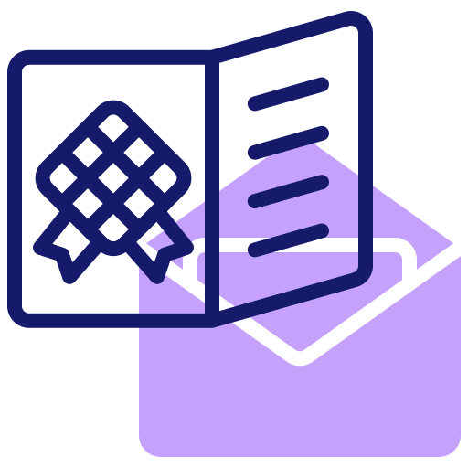 Greeting card greeting letter card icon