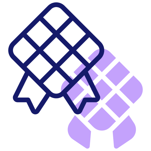 Ketupat islam cultures moslem icon