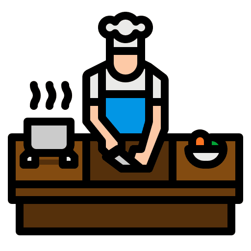 Cook cook prepare fast food icon