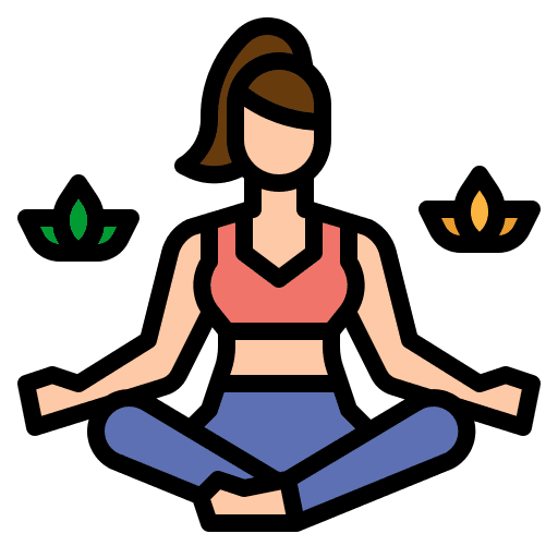 Meditation positive charges relaxation relaxing icon
