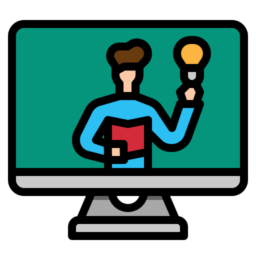Elearning elearning course online course icon