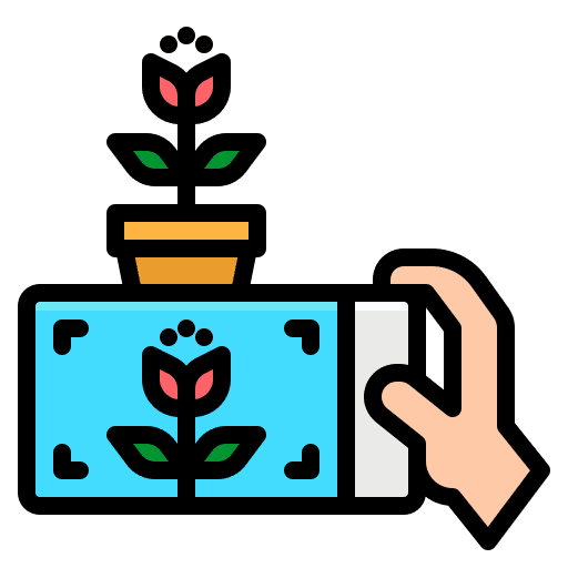 Photo phone mobile image icon