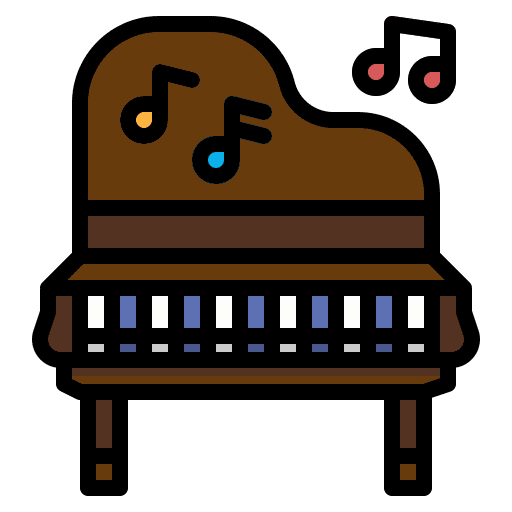 Piano free time hobbies piano icon