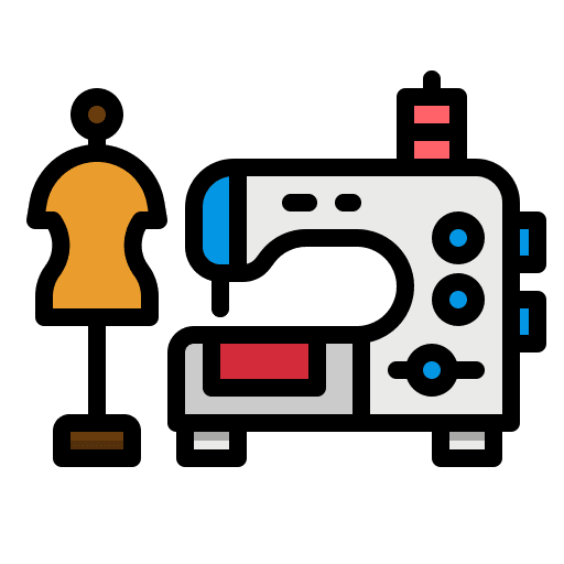 Sewing machine furniture and household fashion sewing machine icon