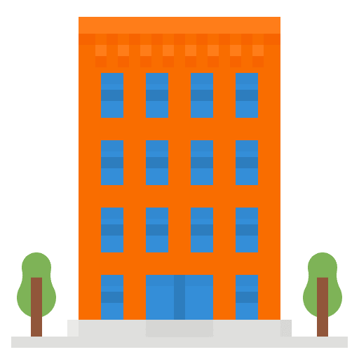 Apartment commercial building condo apartment icon