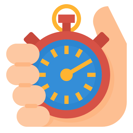 Time tracking stopwatch professions and jobs time icon