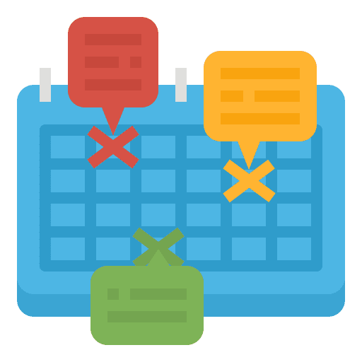 Schedule work calendar monthly icon