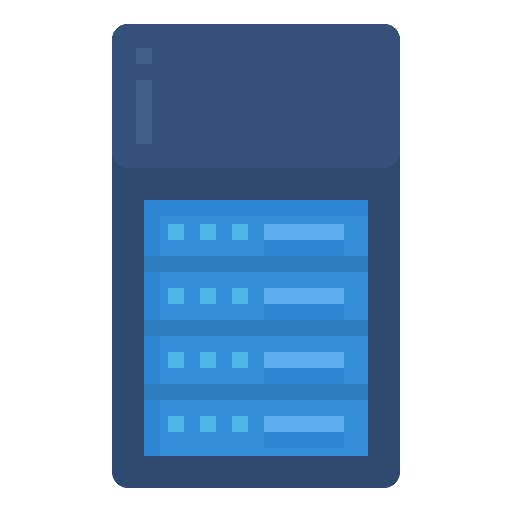 Storage smart server professions and jobs icon