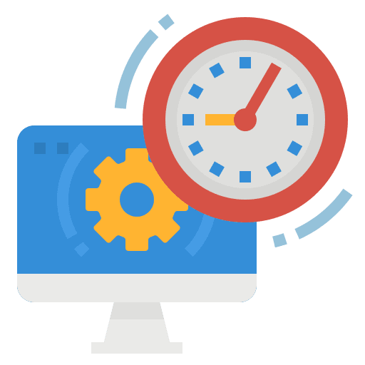 Working time technology smart professions and jobs icon