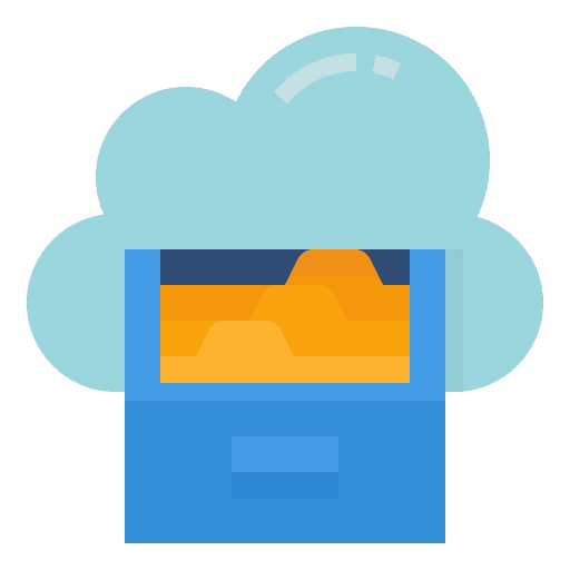 Data technology network professions and jobs icon