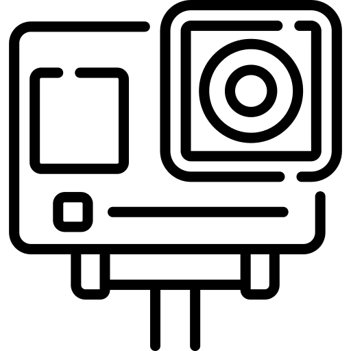 Action camera photography equipment videography equipment icon