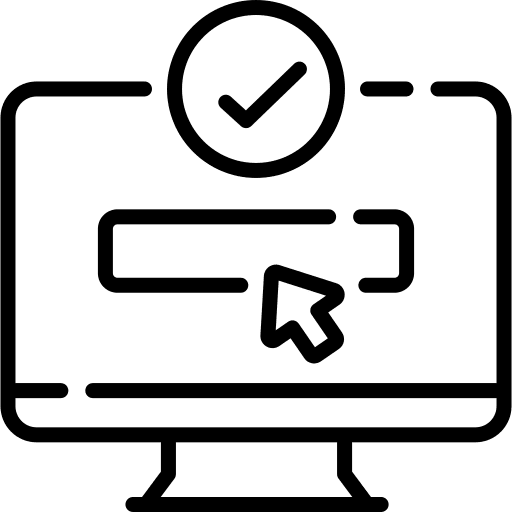 Booking computer flight information monitor icon